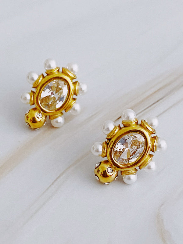 Glam On The Yacht Stud Earrings