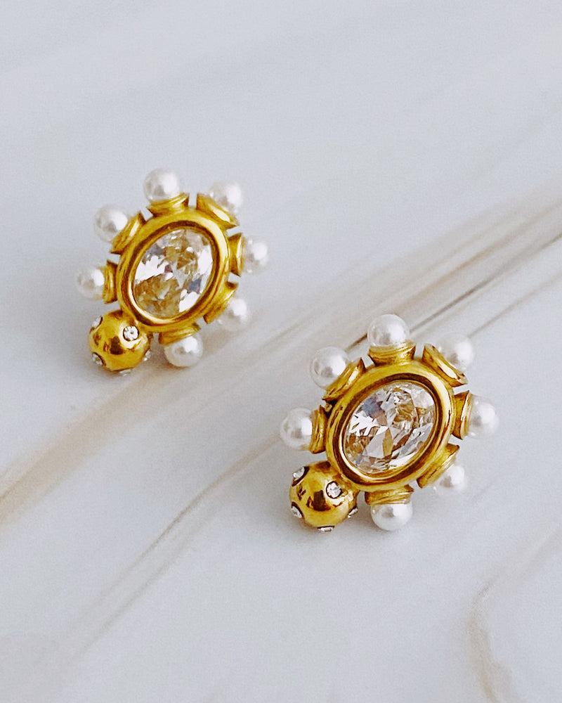 Glam On The Yacht Stud Earrings